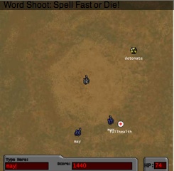 Word Shoot: Spell Fast or Die!