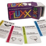 Fluxx, um jogo de cartas no qual as regras mudam